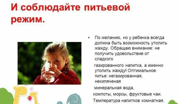 Питьевой режим.